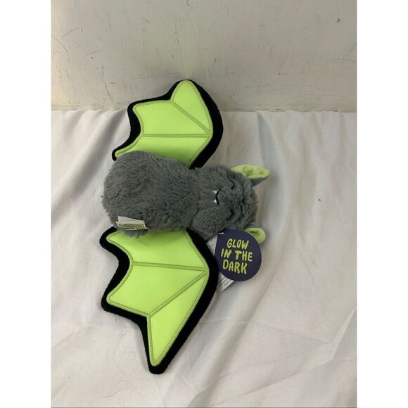 Slumber Kins Glow in the Dark Bat Gray Green 14x7" NEW Plush Collection - Picture 2 of 5